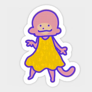 Golden Dress Monkey! Sticker